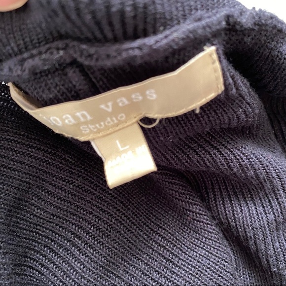 Joan Vass navy blue open cardigan - Picture 4 of 7